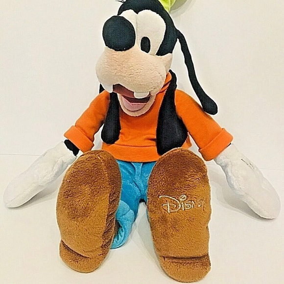 Disney Store Goofy Plush Stuffed Toy Classic Outfit Character Doll Hat 18” - Picture 14 of 16